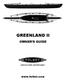GREENLAND II OWNER S GUIDE.