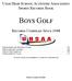 Utah High School Activities Association Sports Records Book. Boys Golf. Records Compiled Since 1948