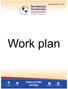 Revised October 6, Work plan