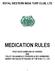 MEDICATION RULES ROYAL WESTERN INDIA TURF CLUB, LTD