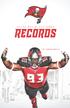 BUCCANEERS RECORDS. Individual Records/Offense OWNERSHIP PLAYERS 2016 IN REVIEW HISTORY RECORDS SIDELINES SCORING COMBINED YARDAGE RECORDS 425