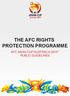 THE AFC RIGHTS PROTECTION PROGRAMME AFC ASIAN CUP AUSTRALIA 2015 PUBLIC GUIDELINES