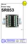 Manual Power relay SR853