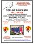 TOPLINE SHOW PARK FALL FINALE * BC Summer Games and BC Heritage Qualifier *