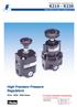 High precision pressure regulators G1/4 R210 / R220 / R230 Series