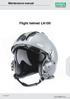 Maintenance manual. Flight helmet LA100 PP