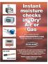 Instant moisture checks in Dry Air or Gas