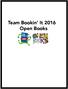 Team Bookin It 2016 Open Books