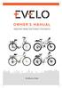 OWNER S MANUAL. Important Safety and Product Information EVELO.COM