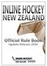 Inline Hockey New Zealand Acknowledgement