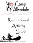 Recreational Activity Guide