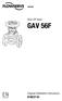 Shut-Off Valve GAV 56F. Original Installation Instructions