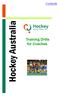 Contents. Hockey Australia. Training Drills for Coaches