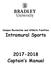 Campus Recreation and Athletic Facilities. Intramural Sports Captain s Manual