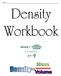 Overview of Density Worksheet