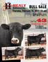 Bull Sale Thursday, February 16, am