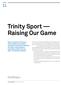 Trinity Sport Raising Our Game