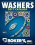 31,000 SIZES 2,000 MATERIALS ENDLESS POSSIBILITIES FAST DELIVERY WASHERS 2017 CATALOG