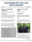 WATERBURY POLICE EXPLORERS 2012 Issue 1 January-May 2012