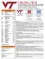 Virginia Tech. volleyball 2013 Match Notes Schedule. Viewing Information