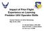 Impact of Prior Flight Experience on Learning Predator UAV Operator Skills