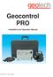 Geocontrol PRO Installation and Operation Manual