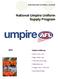 National Umpire Uniform Supply Program
