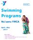 Swimming Programs. Nu uanu YMCA. April - May 2017