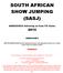 SOUTH AFRICAN SHOW JUMPING (SASJ)