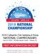 2018 Collegiate Club Swimming & Diving NATIONAL CHAMPIONSHIPS