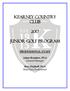 Kearney Country Club JUNIOR GOLF PROGRAM