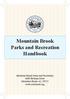 Handbook. Mountain Brook Parks and Recreation Bethune Drive Mountain Brook, AL