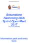 Braunstone Swimming Club Sprint Open Meet 2017