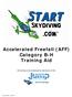 Accelerated Freefall (AFF) Category B-H Training Aid. All training to be conducted by instructors of the: