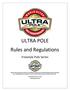ULTRA POLE. Rules and Regulations. Freestyle Pole Series