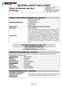 MATERIAL SAFETY DATA SHEET MSDS No.: 015 Revision No.: 5 Issue Date: 01/15/2008 Exp. Date: 01/2011