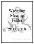 Wrestling Meeting Folder