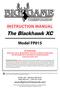 Instruction Manual. The Blackhawk XC. Model FP015