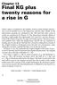 Final KG plus twenty reasons for a rise in G