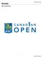 RBC Canadian Open. Security RBC CANADIAN OPEN. 1 Championship Manual