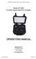 DP2000 Portable Dew Point Analyzer Operations Manual. Model DP 2000 Portable Digital Dew Point Analyzer OPERATIONS MANUAL