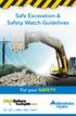 Safe Excavation & Safety Watch Guidelines