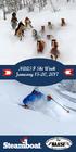 Welcome Back NAASF Steamboat, Ski Town, U.S.A. January 15-20, 2017