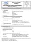 SAFETY DATA SHEET Revised edition no : 0 SDS/MSDS Date : 11 / 9 / 2012