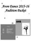 Avon Dance Audition Packet