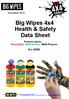 Big Wipes 4x4 Health & Safety Data Sheet
