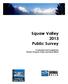 Squaw Valley 2013 Public Survey. Conducted and Compiled by Friends of Squaw Valley and Sierra Watch