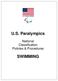 U.S. Paralympics. National Classification Policies & Procedures SWIMMING