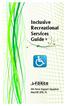 Inclusive Recreational Services Guide