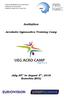 Invitation. Acrobatic Gymnastics Training Camp. July 30 th to August 5 th, 2018 Kamchia (BUL)